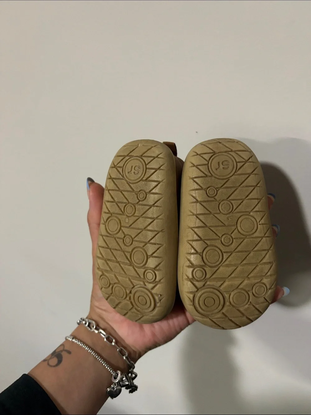 Munchkin Tan Bow-Accent Baby Mary Jane Shoes